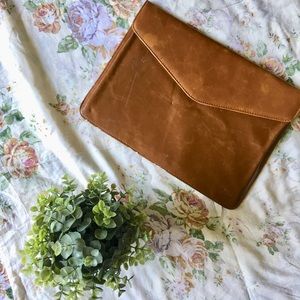 Leather computer case/ laptop bag/ laptop case